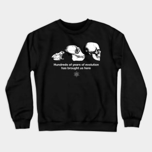 "Hundreds of years of Evolution" Funny Science Joke Shirt Crewneck Sweatshirt